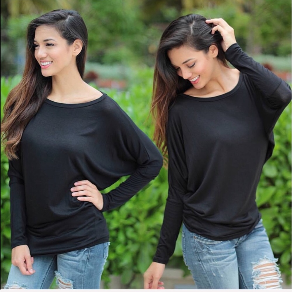 Classic dolman long sleeves top - Picture 4 of 5